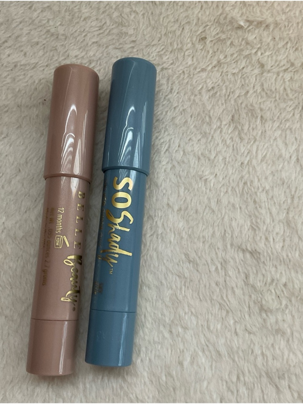 Elle Belle Beauty Cream Stick - Blue with Gold Lettering